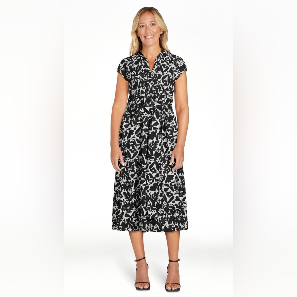 Free Assembly Women’s Belted Utility Dress with Short Sleeves, Sizes M